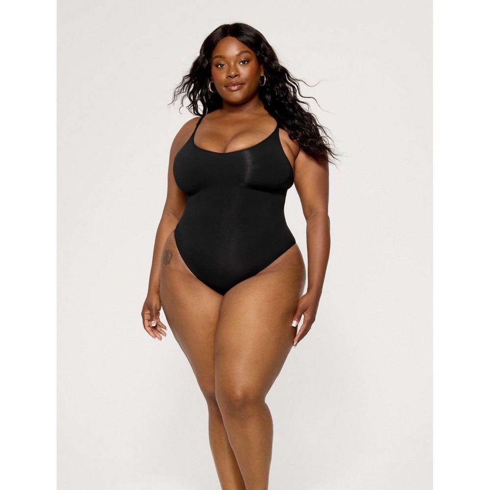 Yitty Nearly‎ Naked Shaping Brief Bodysuit 1X/2X Iconic Black Shapewear NWT